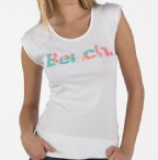 Womens Beach Hut T-Shirt White