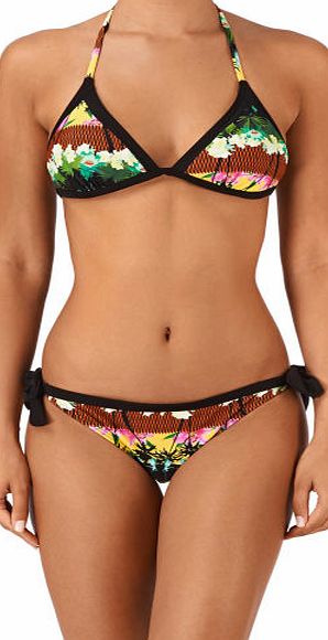 Bench Womens Bench Abbey Tropadelic Bikini - Jet Black