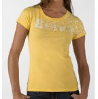 Bench Womens Built Space T-Shirt Aspen Gold