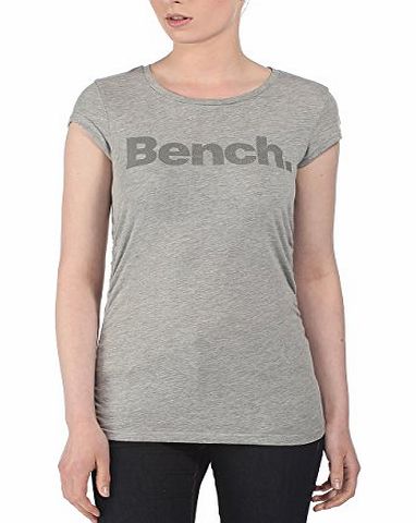 Bench Womens Deckstar II Short Sleeve T-Shirt, Grey Marl, Size 8 (Manufacturer Size:X-Small)