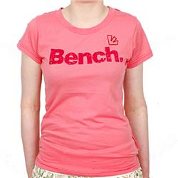 bench Womens Flock T-Shirt - Penny Pink