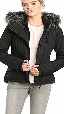 Bench Womens Kidder III Long Sleeve Coat, Jet Black, Size 16 (Manufacturer Size:X-Large)