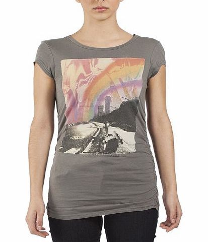 Bench Womens Needalift Short Sleeve T-Shirt, Grey (Smoked Pearl), Size 14 (Manufacturer Size:Large)