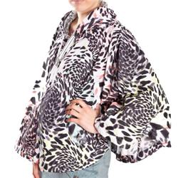 Womens Sunshower Poncho - White Pattern