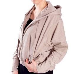 Womens Tucker Zip Hoody - Stone Marl
