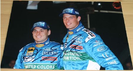 DRIVERS SIGNED 12 x 8 PHOTO - WURZ and