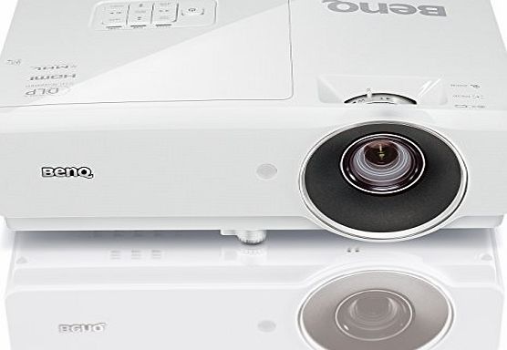 BenQ MH741 Full HD 1080p Business Projector, 4000 Lumens High Brightness, 10000:1 High Contrast Ratio, Built-in Speakers, Keystone Correction, HDMI x 2, MHL and Optional Wireless Dongle (QCast)