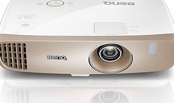 BenQ W2000 1080p Full HD Rec 709 Projector (Short Throw 100 inch at 2.5 m, Lens Shift, 2D Keystone Correction, Built-in 10 W Speakers x 2, 27 dB Low Noise, HDMI x 3, MHL and Optional Wireless Kit) - G