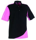 Benross Galvin Green Jeremy Polo Shirt Black/Hot Pink M