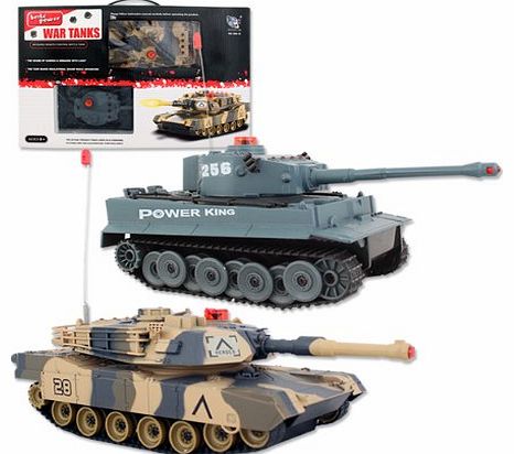 Benross Group Toys Remote Control Infrared Battle Tanks (Pack of 2)