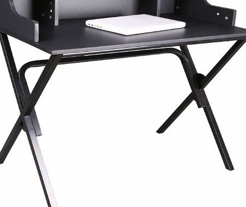 Bentley  BLACK OFFICE WORKSTATION COMPUTER/LAPTOP DESK WITH STEEL FRAME
