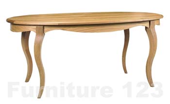 Amore Solid Oak Large Oval Dining Table
