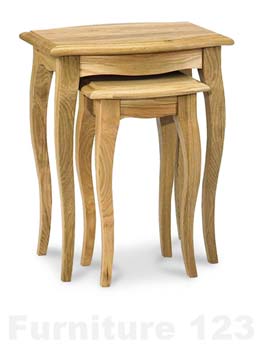 Amore Solid Oak Nest of Tables