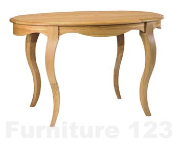 Bentley Designs Amore Solid Oak Oval Dining Table