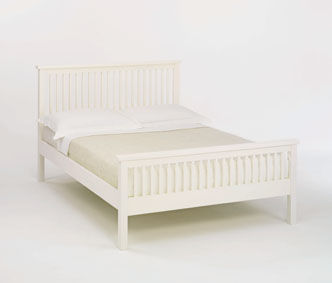 Atlantis 4ft 6 Double Ivory Wooden Bedstead