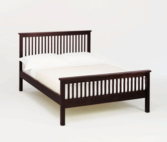 Atlantis 5ft Kingsize Dark Wooden Bedstead