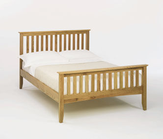 Tuscany 4ft 6 Double Oiled Oak Bedstead