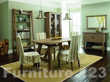 Bentley Designs Callista Smoky Oak 4 Seater Dining Set with