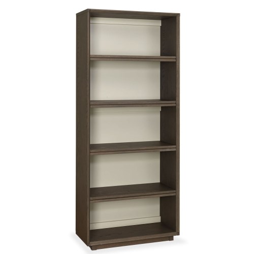 Bentley Designs City Weathered Oak and Grey Wide Bookcase