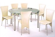 Bentley Designs Eclipse Dining set with 4 chairs