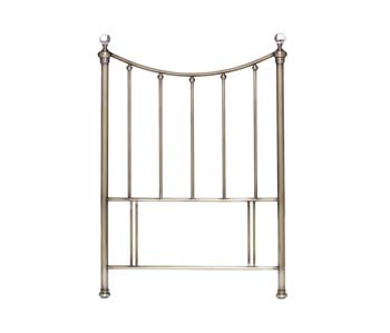 Hannah Single Headboard in Antique Brass - WHILE