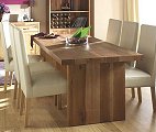 Bentley Designs Izmir Dining Table with 6 Ivory