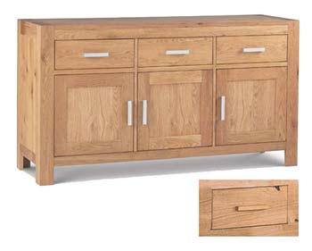 Bentley Designs Lyon Oak Large Sideboard