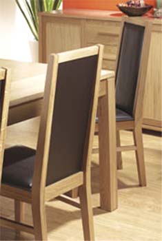 Bentley Designs Montana Oak Framed Dining Chairs (pair)
