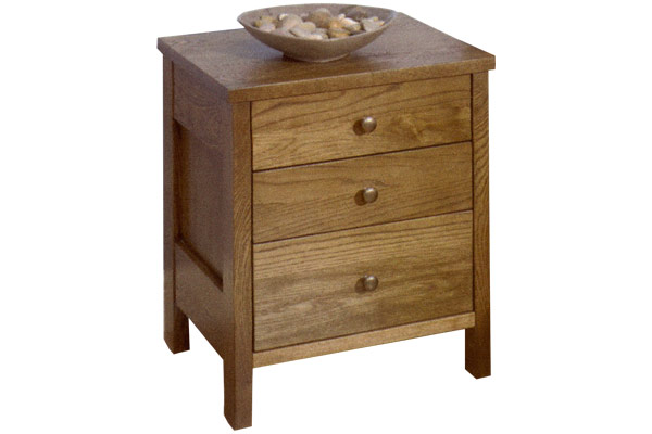 Bentley Designs Newhaven Three Drawer Bedside Table
