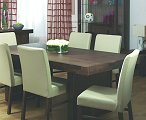 Bentley Designs Tokyo Dining Set with 6 Leather