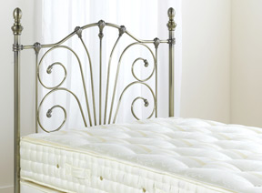 Bentley Double Rebecca Headboard - Antique Brass