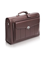 Handmade Brown Leather Small Suitcase