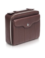 Bentley Handmade Brown Leather Washbag/Toiletry Case