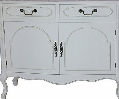 Bentley Home  CREAM MAISON VINTAGE SIDEBOARD 2 DOORS   2 DRAWERS SHABBY CHIC CUPBOARD CABINET LIVING ROOM BEDROOM FURNITURE