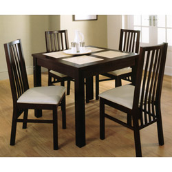 Bentley Hudson - Square Dining Table and Slatted Back