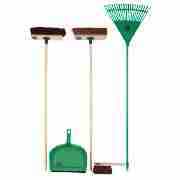 indoor/outdoor broom & rake set