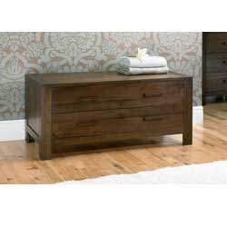 Bentley Lyon Walnut 2 Drawer Wide Chest