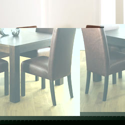 Lyon Walnut Square Dining Table & 4 Grand