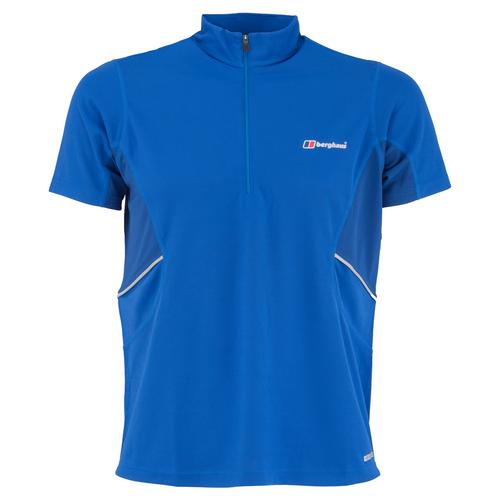 Berghaus Mens Active Short Sleeve Zip-Neck T-Shirt
