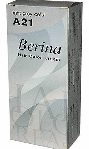 Berina SILVER ASH GREY PERMANENT HAIR DYE CREAM LOLANE GOTH