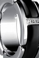 Bering Time Ladies Size R Black Ceramic Link Ring