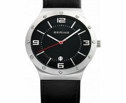 Bering Time Mens Black Mesh Watch