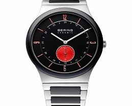 Bering Time Mens Two Tone Ceramic Watch
