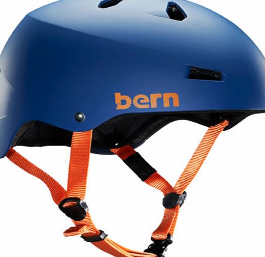 Bern Mens Bern Macon EPS Helmet - Matte Navy Blue