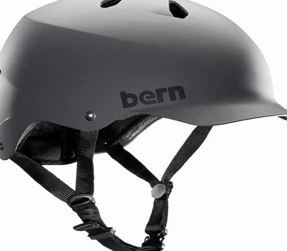 Bern Mens Bern Watts H20 Helmet - Matte Grey