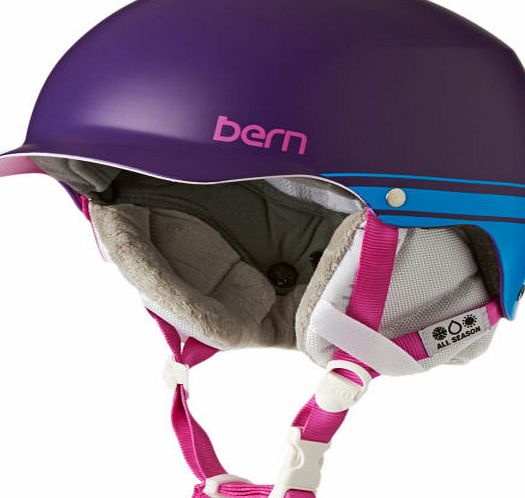 Bern Womens Bern Muse Helmet - Satin Purple Retro