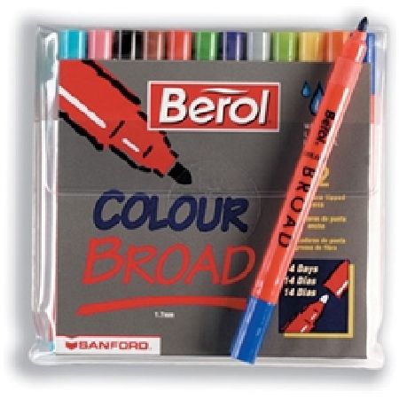 berol Colour Broad Pen 1.7mm line width Assorted