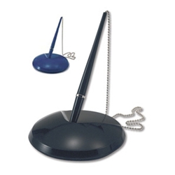 Recorder Ball Pen Desk Set Blue