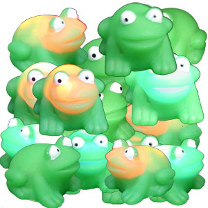 Bertie the Flashing Bath Frog