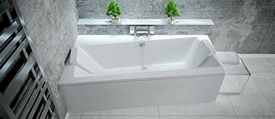 Besco Offset Corner Bath *INFINITY* SPACE SAVER 1500 x 900mm with Front Panel and Legs * LEFT HAND*